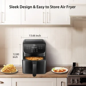 Midea  5.5 Liters Air Fryer Black Model MF- CN55D2