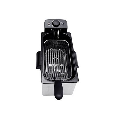 Nobel 3 Liters Deep Fryer Stainless Steel Capacity 700g and Detachable Enamel Oil Tank Plastic Lid with Filter Model-NDF7G | 1 Year Warranty. - Image 3