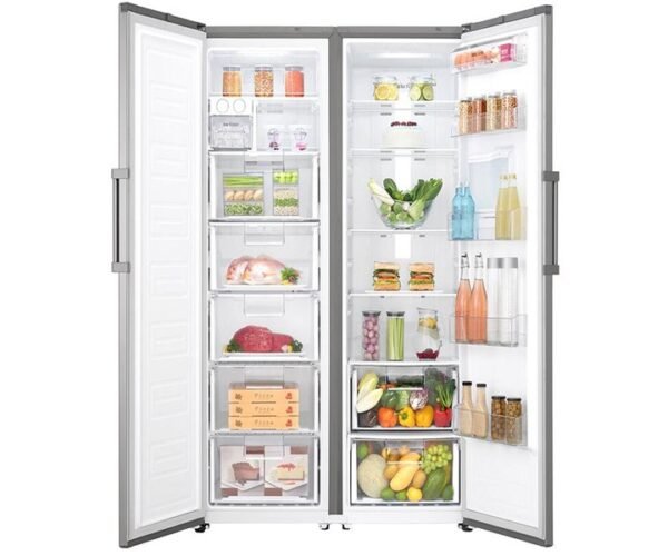 LG Twin Fridge Freezer 708 L No Frost Twins Cooling System with Water Dispenser Inverter Compressor Platinum Silver Colour Model-GCB414ELFM/GCF411ELDM - Image 2