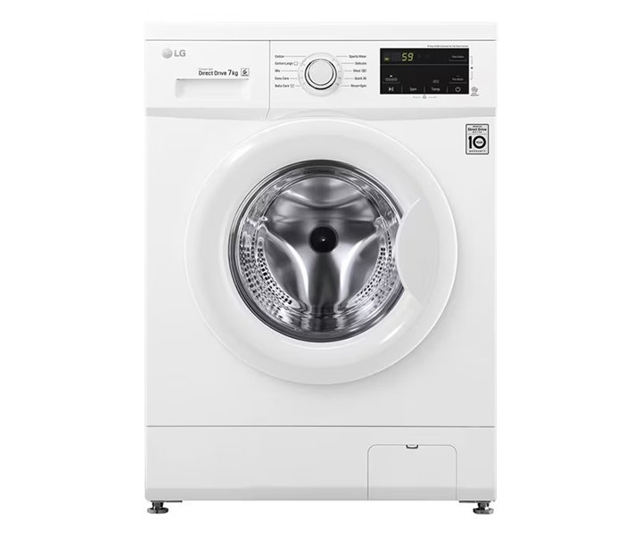LG 7KG Front Load Washing Machine 6 Motion Direct Drive Smart Diagnosis™ Model- FH2J3QDNG0P| 1 Year Full 10Year Motor Warranty