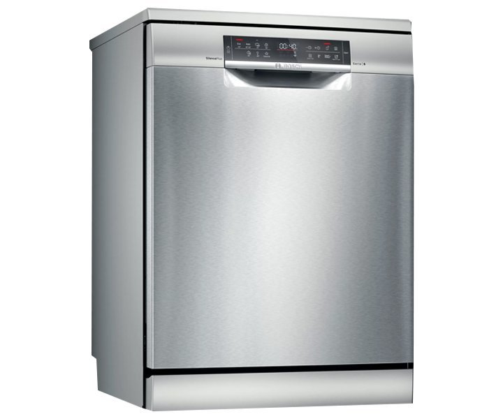 Bosch Series 6 | Free-Standing Dishwasher 60 cm Silver Inox Colour Model-SMS6HMI27M | 1 Year Brand Warranty.