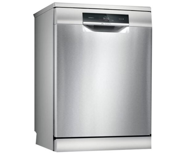 Bosch Series 8 | Free-Standing Dishwasher 14 Place Setting 60 cm Silver Inox Model-SMS8YCI03E | 1 Year Brand Warranty.