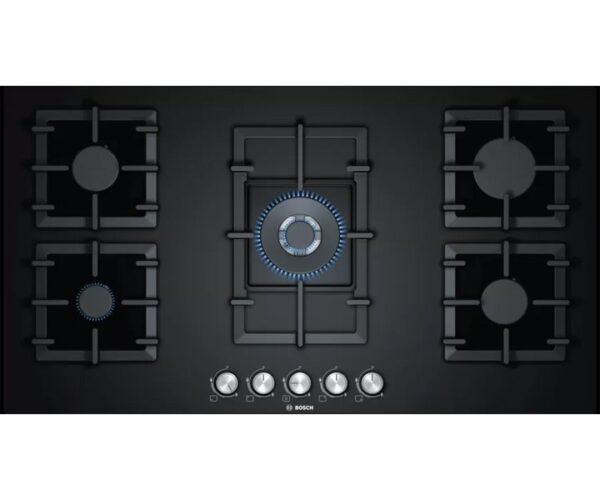 Bosch Series 6 | Gas Hob 90 cm 5 Burners Black PPQ9A6B90