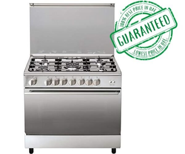 Ariston 90 cm Gas Cooker & Oven 5 Burners Silver Colour Model- A9GG1FC-X-EX1