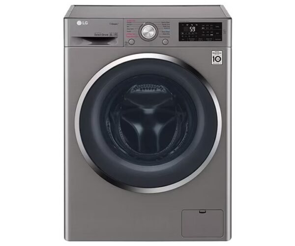 LG Front Load Washing Machine 8 Kg Direct Drive Motor 1400 RPM Silver Colour Model-F4J5TNP7S