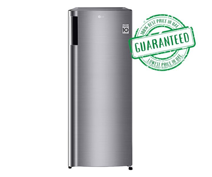 LG 165 Litres Single Door Refrigerator Freezer Inverter Compressor Silver Model GN304SLS | 1 Year Full 5 Years Compressor Warranty