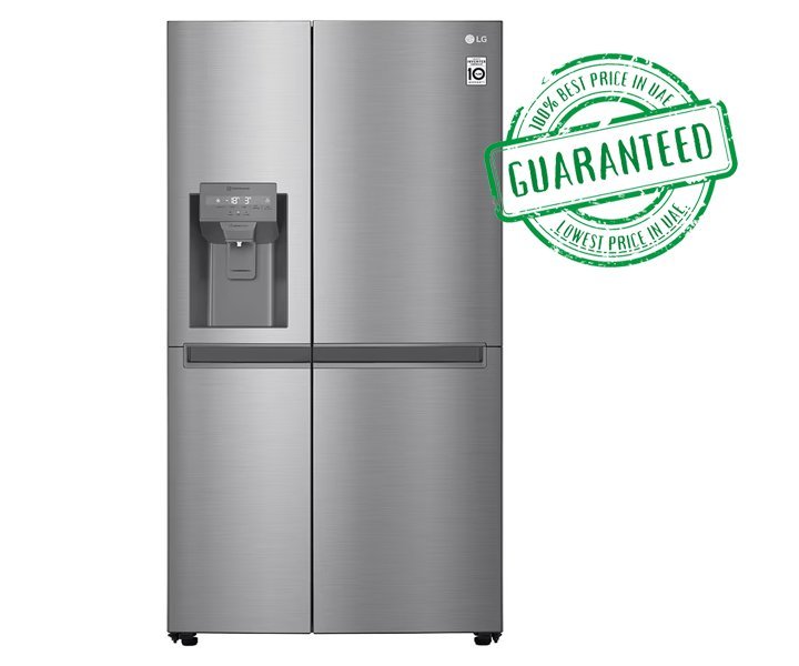 LG 674 Liters French Door Refrigerator with Water Dispenser Silver Model GCL257SLRL | 1 Year Full 5 Year Compressor Warranty