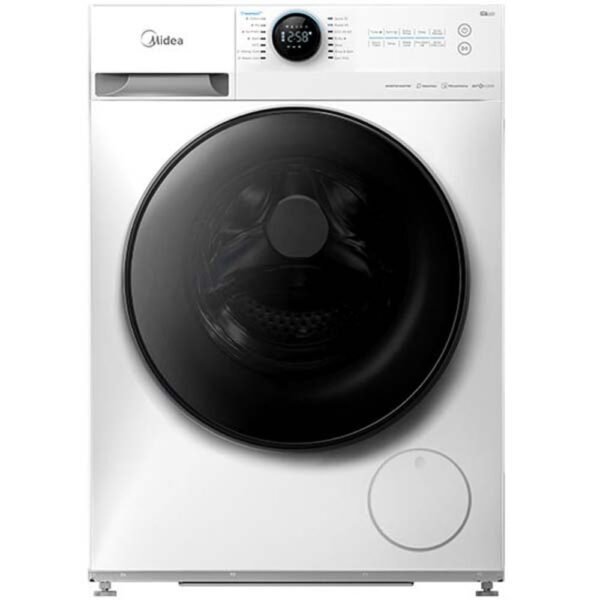 Midea 10Kg Front Load Washing Machine 1400 RPM Inverter, White Color Model MF200W100WBWGCC | 1 Year Full Warranty