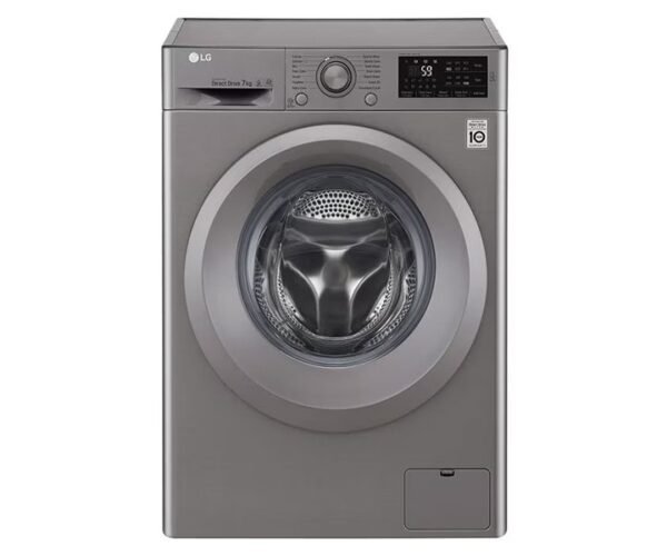 LG 7 Kg Front Load Washing Machine 6 Motion Direct Drive Smart Diagnosis™ Silver Colour Model-F2J5QNP7S