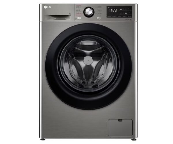 LG 8Kg Front Load Washing Machine 1400 RPM Silver Model F4R3TYG6P