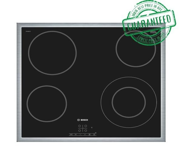 Bosch Built-in-Ceramic Hob 60cm 4 High Speed Cooking Zones Black Model-PKF645B17M | 1 Year Brand Warranty.