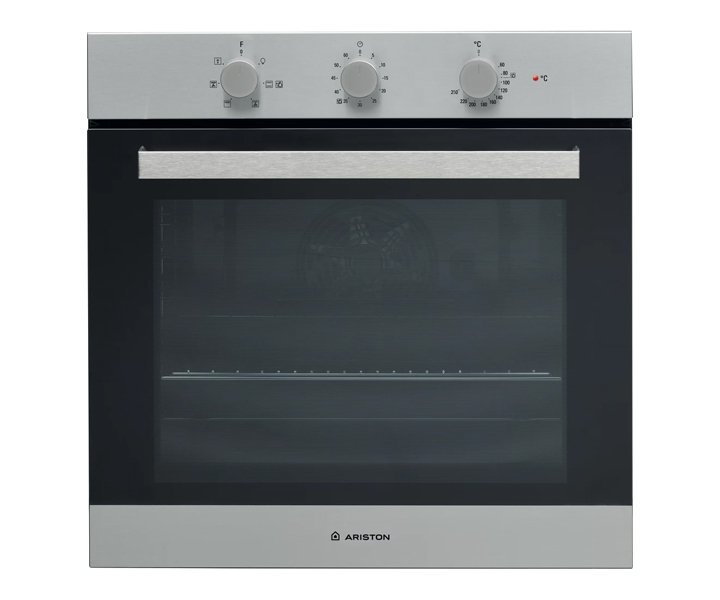 Ariston Built In 60 cm 66 Ltr Electric Oven Plus Grill 3 Knobs Self Cleaning Inox Colour Model- FA3330HIXA | 1 Year Full Warranty