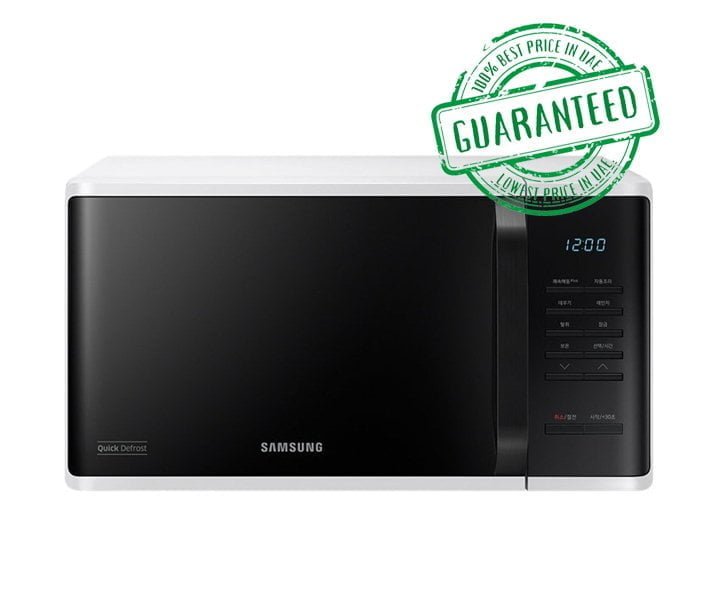Samsung 23 Liters Solo Microwave with Quick Defrost White Model MS23K3513AW | 1 Year Full Warranty