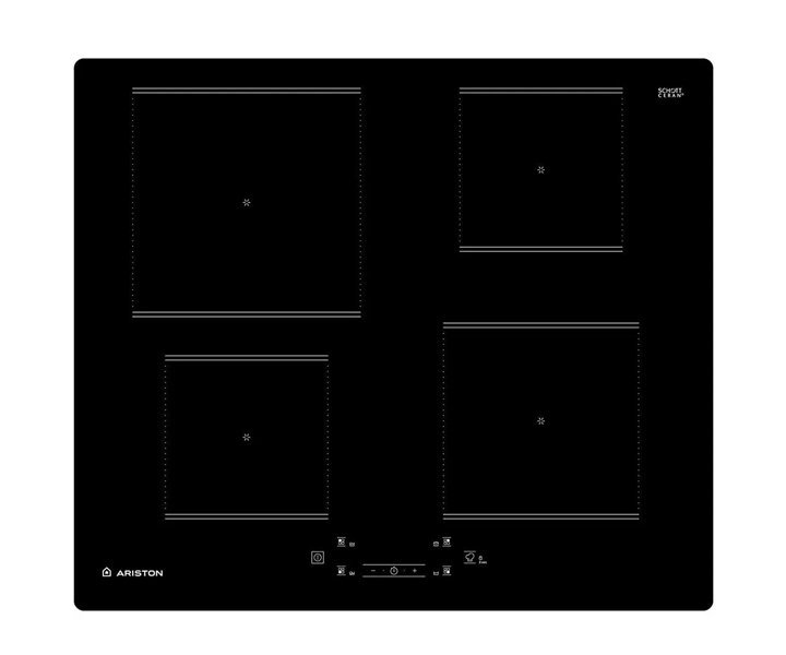 Ariston 60 cm Built In Induction Hob 4 Cooking Zone Black Colour Model- AQ0160SNE | 1 Year Full Warranty