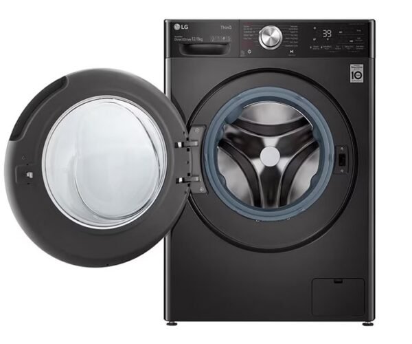 LG Front Load Washer Dryer 12/8 Kg AI Direct Drive Motor with Steam Blackish Silver Color Model-WDV1260BRP - Image 2