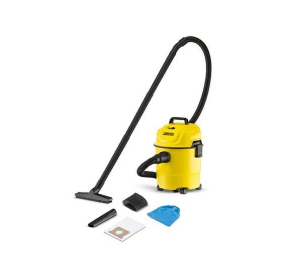 Karcher WD 1s Classic Wet and Dry Drum Vacuum Cleaner 1300W Yellow/Black Color Model- WD1s Classic | 1 Year Warranty.