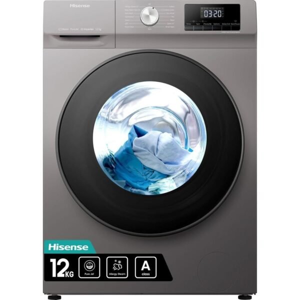 Hisense 12 Kg Front Load Washing Machine Silver Model WFQY1214VJMT - Image 5