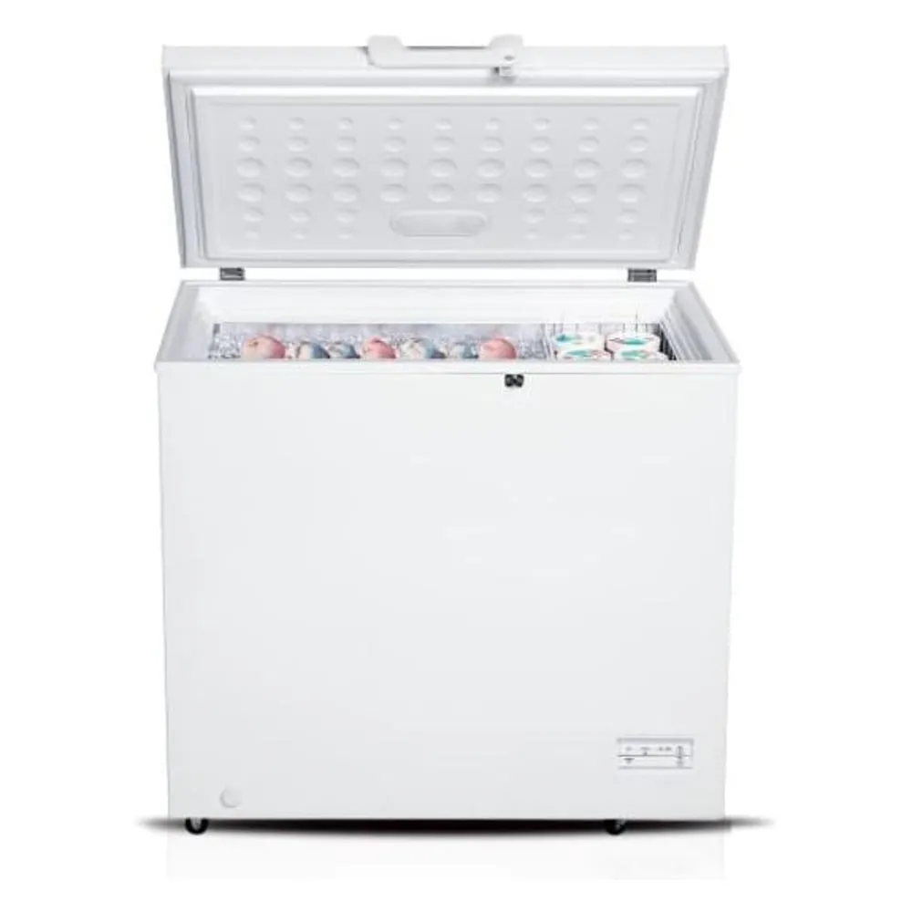 Candy 230 Liters Single Door Chest Freezer White Model CHCH230LEG | 1 Year Full 5 Years Compressor Warranty.