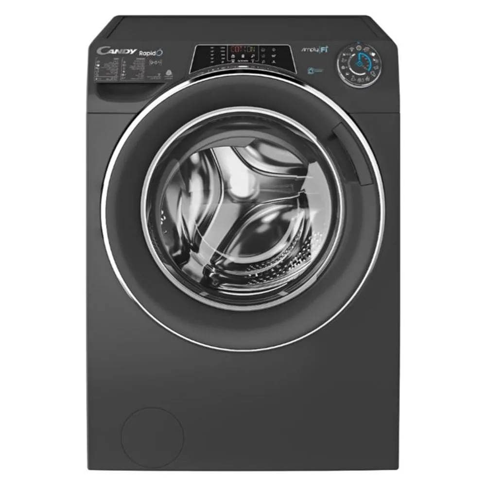 Candy Rapid ‘O 9/6 Kg Washer Dryer Silver Model ROW4966DHRR/1-19 | 1 Year Full Warranty