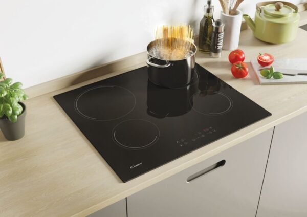 Candy 60cm 4 Burner Ceramic Hob Touch Control Black Model CC64CH - Image 3