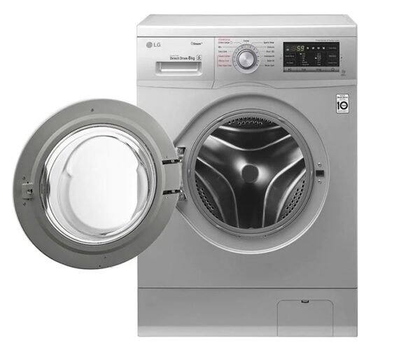 LG 8 Kg Front Load Steam Washing Machine 1400 rpm 8 Programs with Inverter Direct Drive Motor Silver Colour Model-FH4G7TDY5 - Image 5