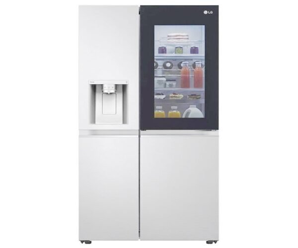 LG 668 Liters French Door Refrigerator with Water Dispenser Inverter White Model GCX267SQCS - Image 3