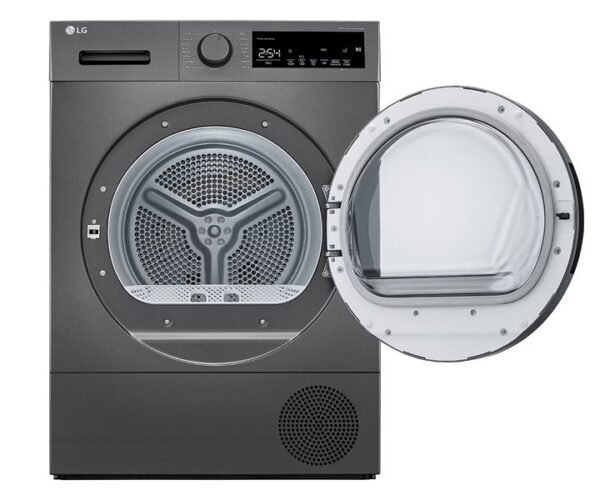 LG 8kg Front Load Condenser Tumble Dryer With Heat Pump Dark Silver Model RH80T2SP7RM - Image 5