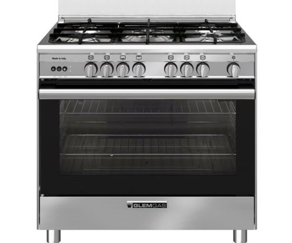 Glemgas Gas Cooker 90 x 60 cm 5 Burners Stainless Steel Model-SB9612GIFSG |1 Year Full Warranty. - Image 2