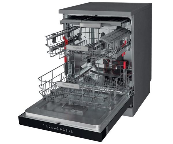 Whirlpool Free Standing Dishwasher 14 Place Settings Inox Colour Model- WFO3O41PLX | 1 Year Full Warranty - Image 2