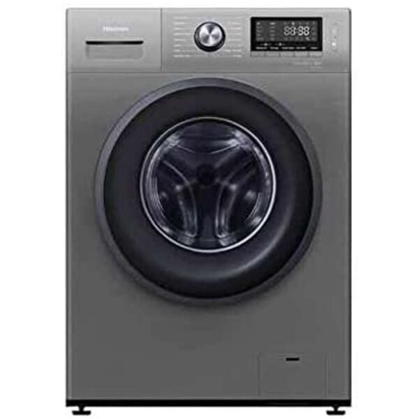 Hisense 8 Kg Front Load Washing Machine 1400 RPM Free Standing Silver Model WFKV8014T - Image 2