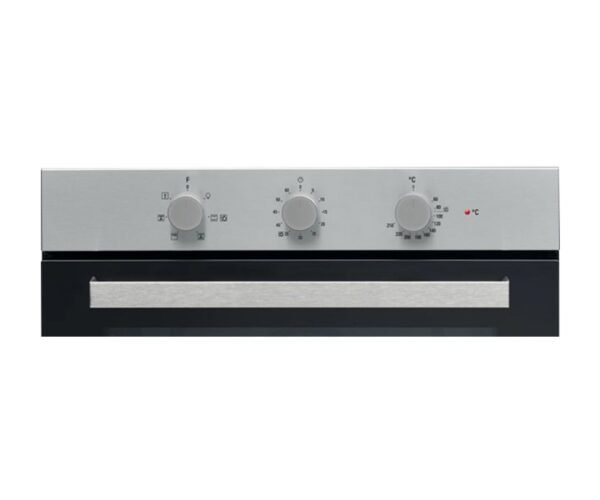 Ariston Built In 60 cm 66Ltr Electric Oven Plus Grill 3 Knobs Self Cleaning Inox Colour Model- FA3330HIXA - Image 2