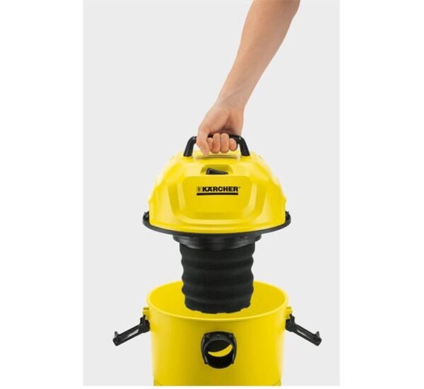 Karcher WD 1s Classic Wet and Dry Drum Vacuum Cleaner 1300W Yellow/Black Color Model- WD1s Classic | 1 Year Warranty. - Image 3