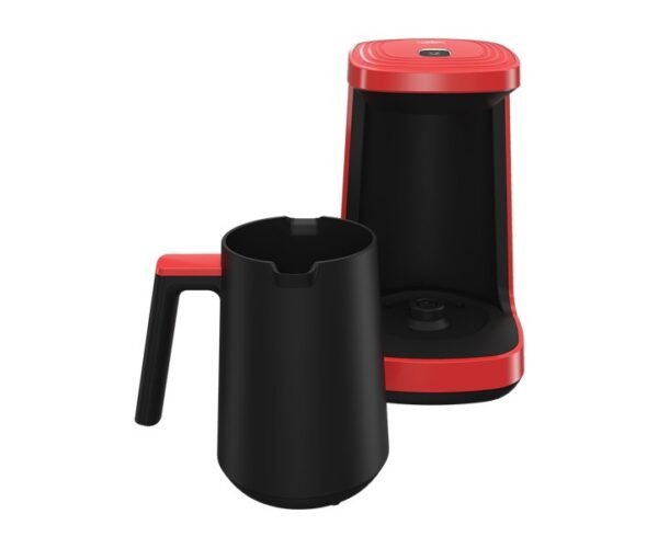 Beko 600 Watts One-touch simple Turkish Coffee Machine Red Model TKM2940K - Image 2