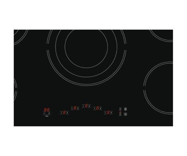 Ariston 90 cm Built-in Electric Ceramic Hob With 5 Radiant Plates Black Colour Model- HR9012BIA1 - Image 2