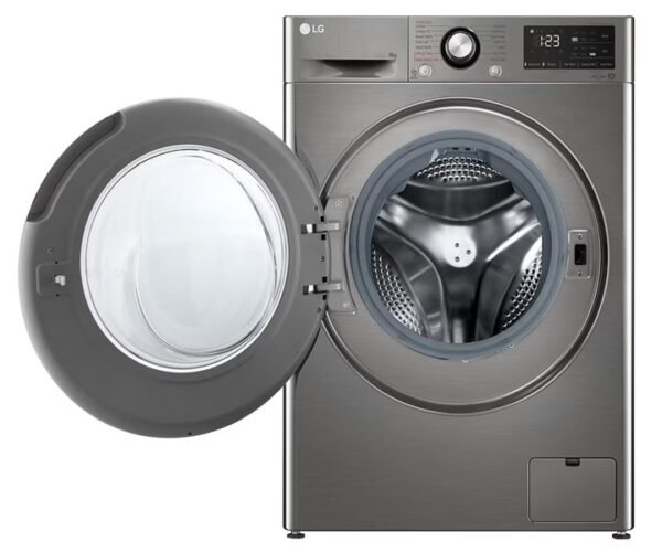 LG 8Kg Front Load Washing Machine 1400 RPM Silver Model F4R3TYG6P - Image 3