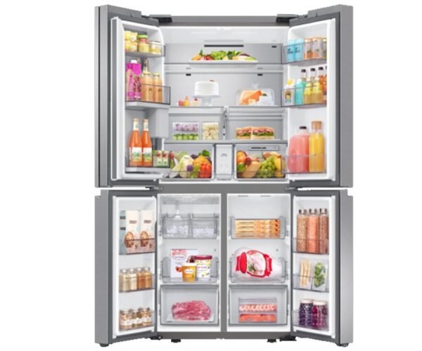 Samsung 698L French Door Refrigerator 4 Door With Digital Compressor Silver Model- RF65A9011SL - Image 2
