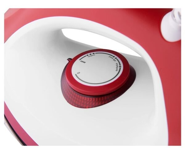 Electrolux Dry Iron Non Stick Ceramic Plate Mechanical Knob 1300w Red Model-EDI1004 - Image 2