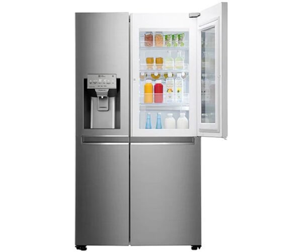 LG Side by Side Refrigerator 665 Liters French Door Refrigerator Door in Door Insta View Black Stainless Steel Color Model-GCX247CSBV - Image 3