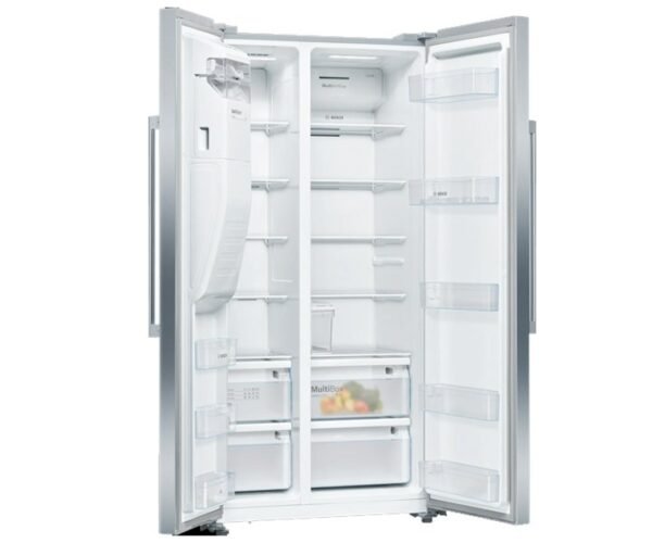 Bosch Series 4 | 610 Litres Side by Side Refrigerator Silver Model-KAI93VI30M | 1 Year Full 5 Years Compressor Warranty. - Image 2