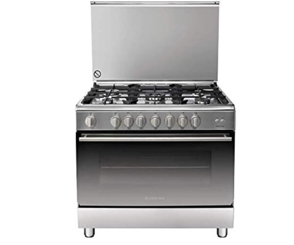 Ariston 90 cm Gas Cooker & Oven 5 Burners Silver Colour Model- A9GG1FC-X-EX1 - Image 2