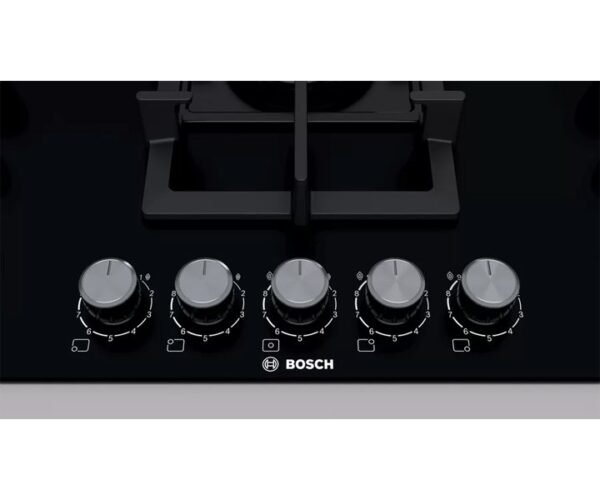 Bosch Series 6 | Gas Hob 90 cm 5 Burners Black Model- PPQ9A6B90 | 1 Year Brand Warranty. - Image 2