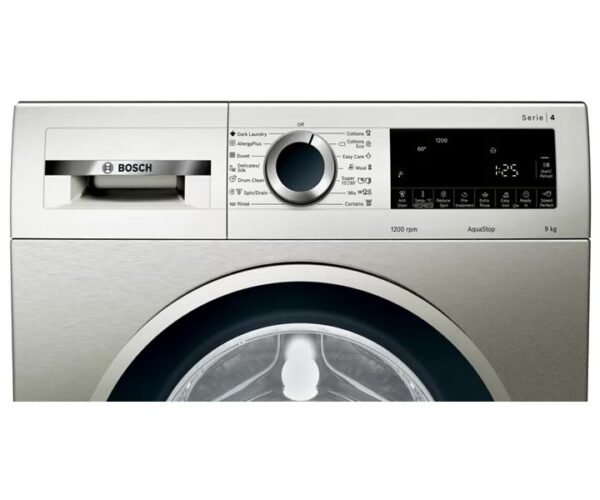 Bosch Series 4 | 9 Kg Front Load Washing Machine 1200 RPM Silver Inox Model-WGA242XVME | 1 Year Brand Warranty. - Image 3