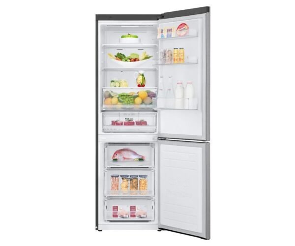 LG 459 Liter Refrigerator Bottom Freezer Inverter Linear Compressor Silver Model GCB459NLHM - Image 3