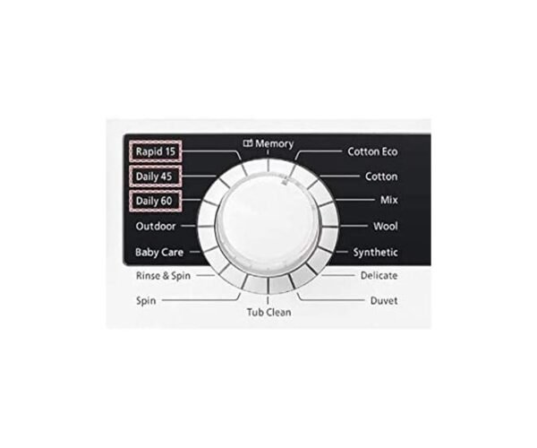 Hitachi 7Kg Front Load Washing Machine 1200 RPM 15 Program White Model BD70GE3CGXWH | 1 Year Full Warranty. - Image 2