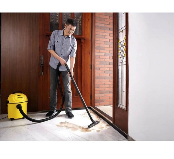 Karcher WD 1s Classic Wet and Dry Drum Vacuum Cleaner 1300W Yellow/Black Color Model- WD1s Classic | 1 Year Warranty. - Image 4