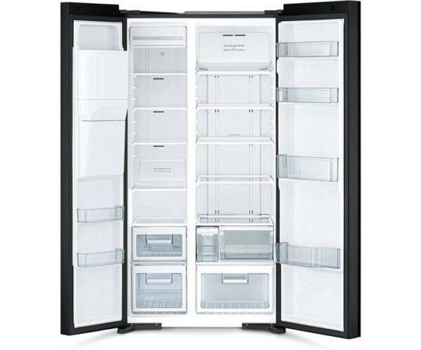 Hitachi 700 Liter Side By Side Refrigerator Glass Silver Model RSX700GPUK0GS | 1 Year Full 5 Years Compressor Warranty - Image 3