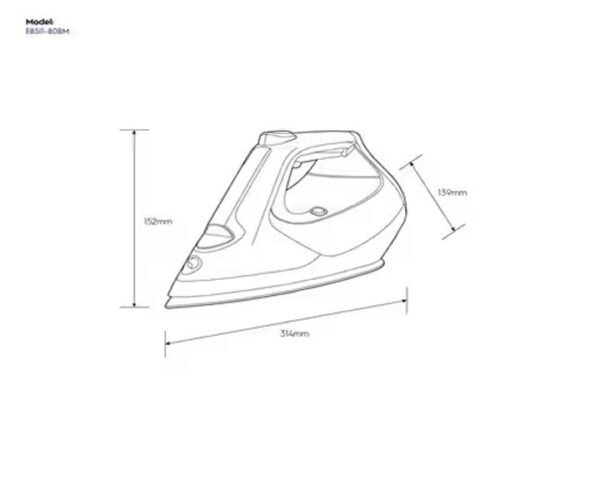 Electrolux Steam Iron Renew 800 Power 2800 watts Blue Colour Model-E8SI1-80BM - Image 3