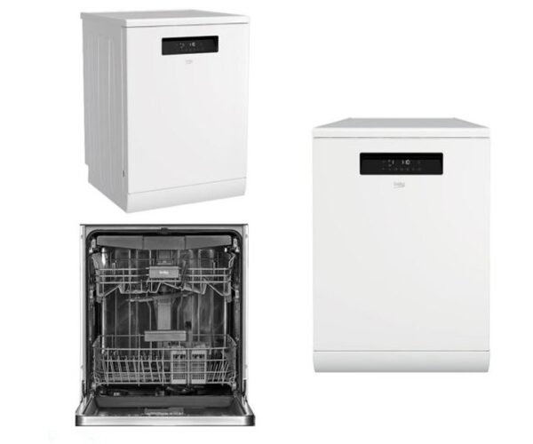 Beko 15 Litres Dishwasher Freestanding 8 Program White Model DFN38530W - Image 3