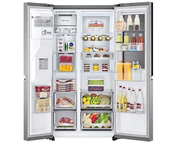 LG 668 Liters French Door Refrigerator with Water Dispenser Steel Silver Model GCX267CSHS - Image 2