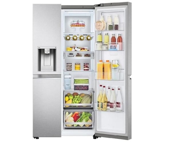 LG 889 Liters French Door Refrigerator with Dispenser Inverter Line Compressor Silver Model- GCJ348CSFS - Image 2